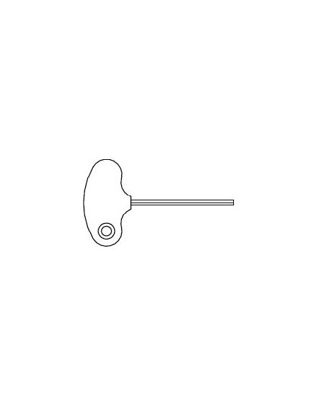 Male locking key for TERSA® cutter head