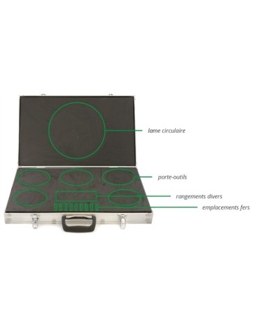 Malette de rangement outillage toupie - Alésage 30 et 50