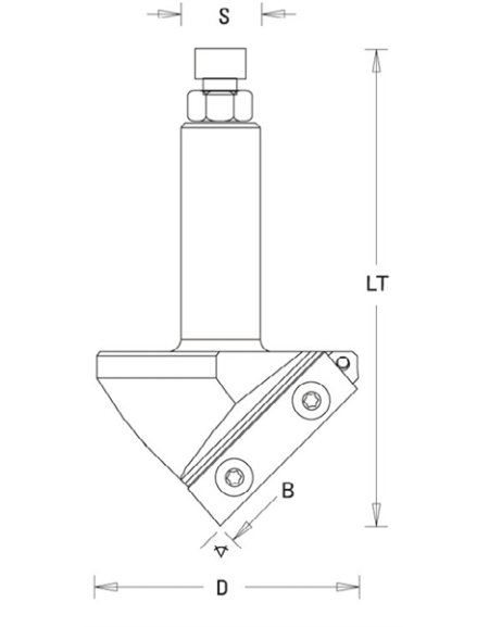 Punte per piegatura e smussatura con inserti Z1 in inserti in metallo duro di ELBÉ
