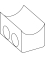 Butt end reducer knives steel and carbide - Ref. FERS624040 - Length 62
