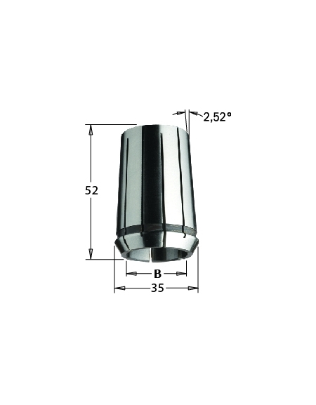 Pinza elástica bicónica "DIN6388 - 462E"