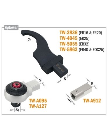 Chiave dinamometrica regolabile nel set di cacciaviti e chiavi CMT® di CMT