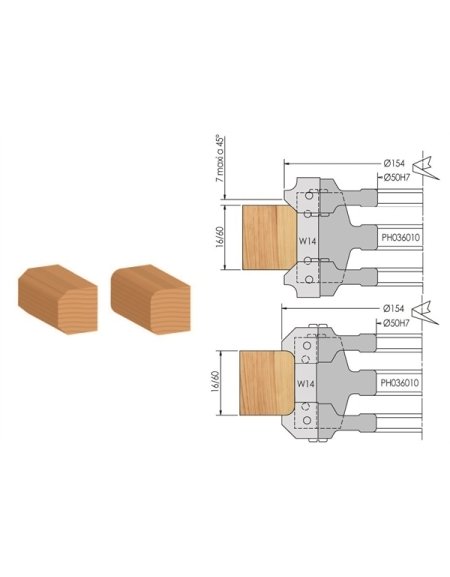 Portautensili ELBÉ per ravvivatura, arrotondamento e smussatura con inserti