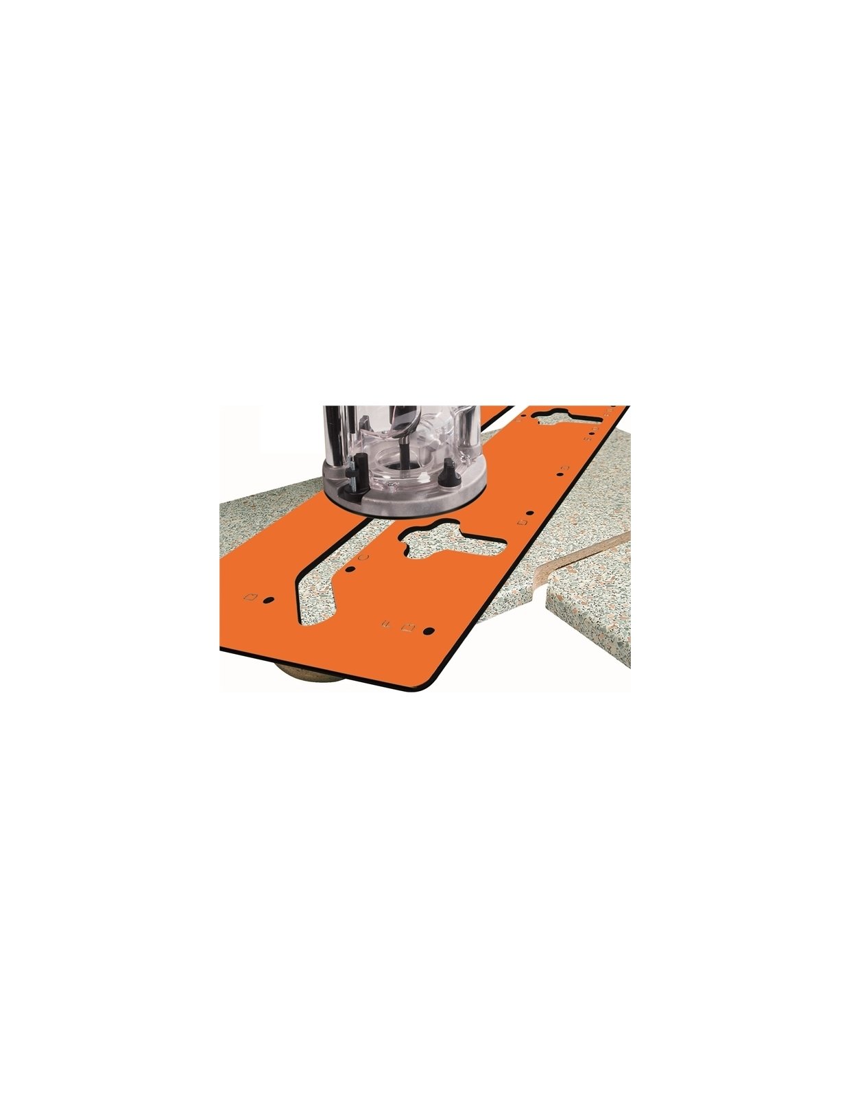 Kitchen worktop jig + Straight router bits, long series in CMT