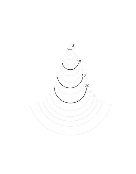 Profilo 10 - Sgorbia dritta semi-cava per intaglio del legno di STUBAI