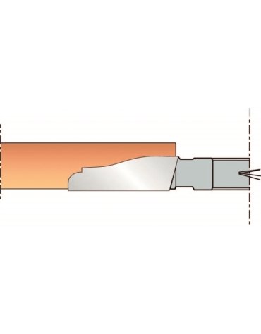 Fraise plate-bande à profil doucine au carbure brasé