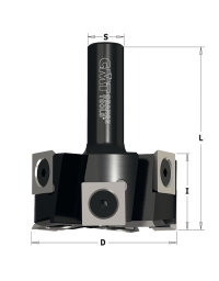 Planing cutter with Xtreme reversible knives