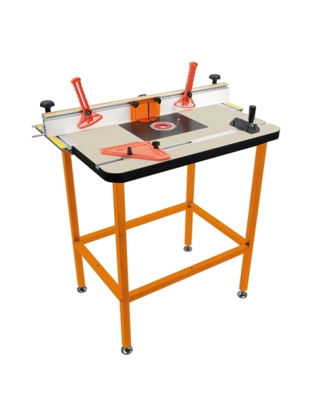 Mesa profesional para fresadora + Interruptor eléctrico de seguridad para mesas de trabajo