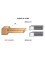 Set of 2 "panel raising" profiled knives - Ref. ELBD565461 - Position DESSUS
