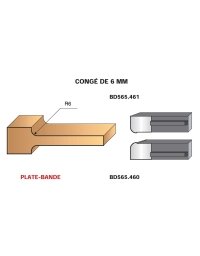 Set di 2 coltelli profilati "flat bands" in Irons per PO Le Ravageur di Le Ravageur