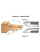 Set of 2 "panel raising" profiled knives - Ref. ELBD565471 - Position DESSUS