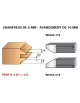 Jeu de 2 couteaux profilés profils