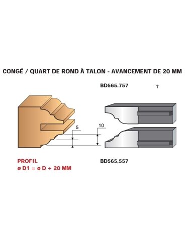 Set di 2 coltelli profilati "profili" in Ferri per PO Le Ravageur di Le Ravageur