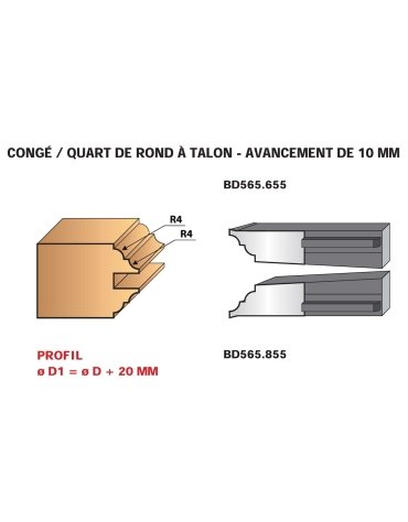 Set di 2 coltelli profilati "profili" in Ferri per PO Le Ravageur di Le Ravageur