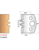 Knives for universal cutter head 40 mm high