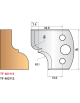 Knives for universal cutter head 40 mm high