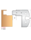 Messer für Universal-Messerkopf Höhe 50 mm - Ref. ELTF501282 - H 50