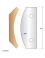 Universal-Messer Höhe 90 mm - Ref. ELBD538325 - H 90