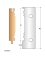 Universal-Messer Höhe 90 mm - Ref. ELBD538327 - H 90