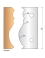 Universal-Messer Höhe 90 mm - Ref. ELBD538351 - H 90