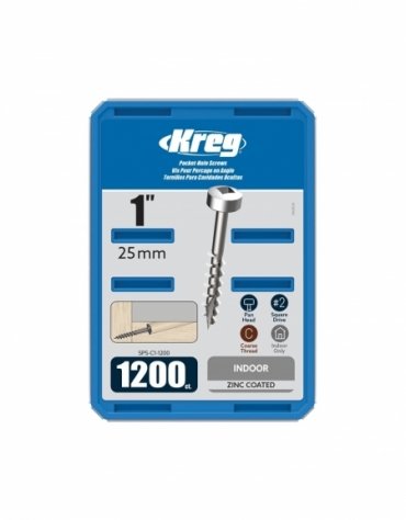 Vis à trous de poche Zinc Pan-Head, filetage épais - KoaTools Vis à trous de poche Zinc Pan-Head, filetage épais - KoaTools