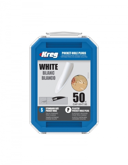 Bouchons de trous de poche standard en plastique blanc