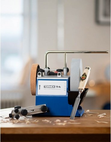 Affûteuse TORMEK® T4 + SE-77 + Ciseau à bois KIRSCHEN 20mm Affûteuse TORMEK® T4 + SE-77 + Ciseau à bois KIRSCHEN 20mm