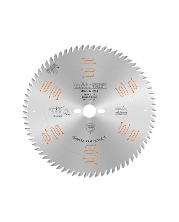 Lames circulaires industrielles silencieuses en chrome avec dents trapézoïdales