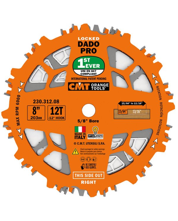 Jeux de lames à rainurer LOCKED DADO PRO de CMT