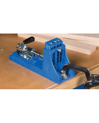 Gabarit Pocket-Hole Jig K4 avec guides acier - Brider sur table
