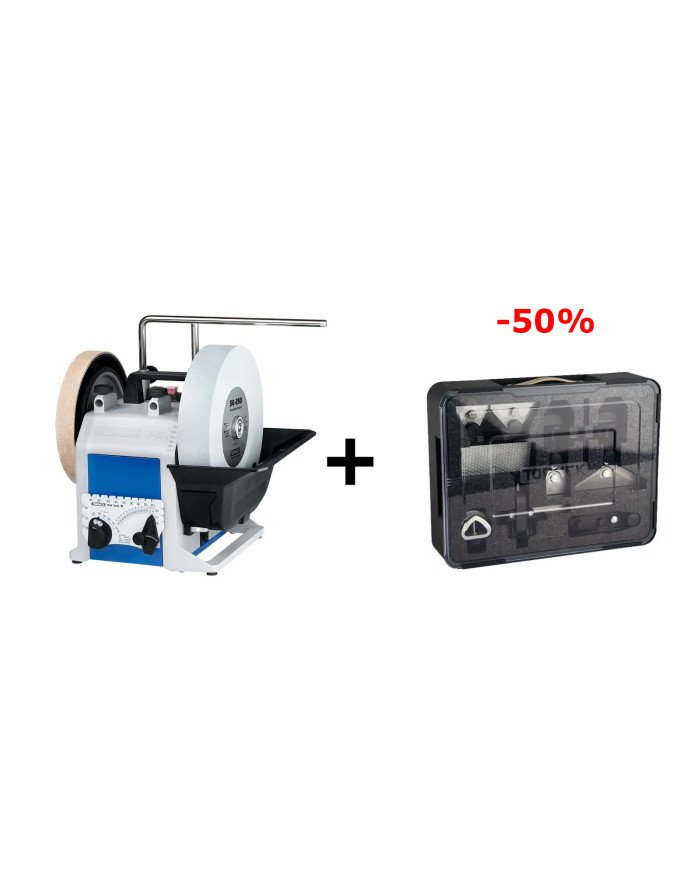 Affûteuse TORMEK® T8 + Kit pour outils à main HTK-1006