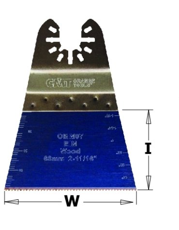 Lame per taglio a tuffo e a filo extra-lunghe per legno - Lame oscillanti da 68 mm - Legno di CMT