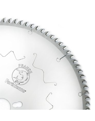 Lame circulaire carbure denture biseau alterné chanfreiné revêtement chrome