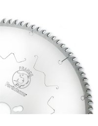 Lame circulaire carbure denture biseau alterné chanfreiné revêtement chrome