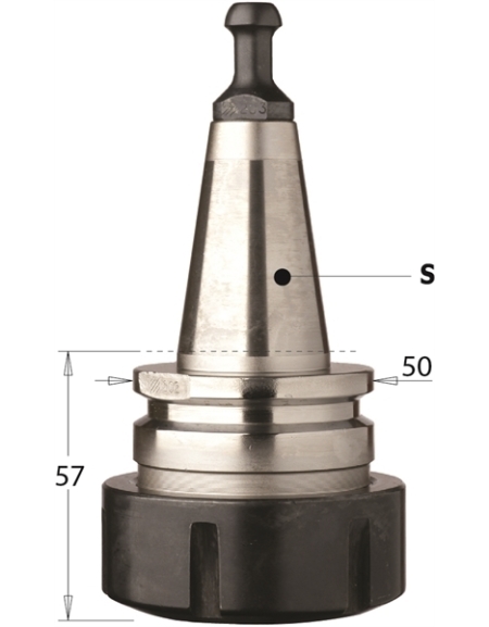 ER40-Spannzangenfutter mit ISO30-Schaft