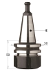 ISO30 chuck with precision collet "ER32"
