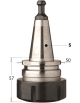 ISO30 chuck with precision collet "ER40"