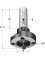 Saw blade arbor with parallel shank - Ref. CMT18341030 - L 97.5