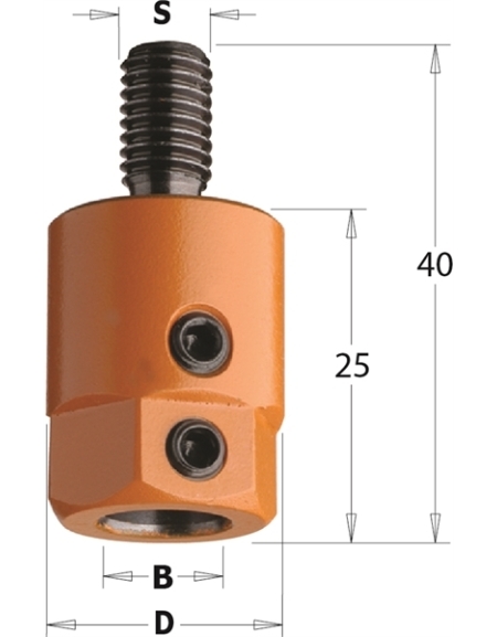 Adapter für Dübellochbohrer