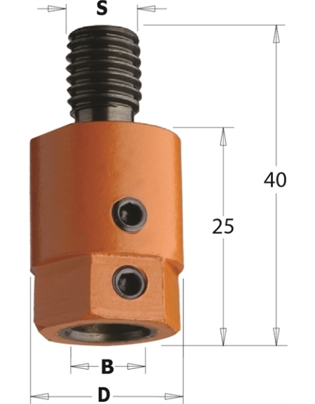 Adapter für Dübellochbohrer