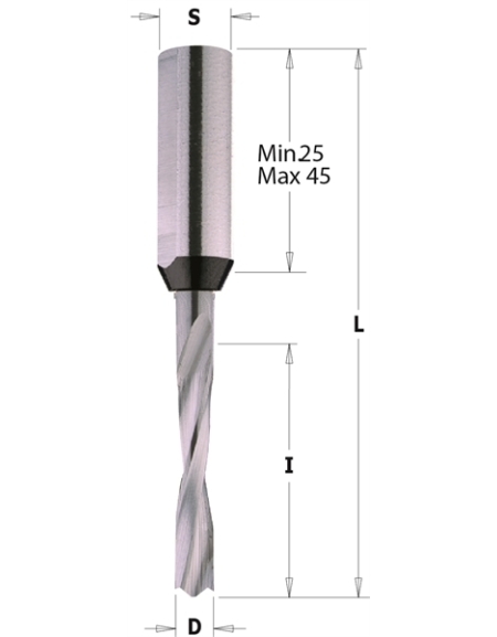 Vollhartmetalldübelbohrer