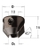 Countersinks for 2 flute dowel drills - Ref. CMT31520012 - L 16
