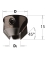 Countersinks for 4 flutes dowel drills - Ref. CMT31607011 - L 15