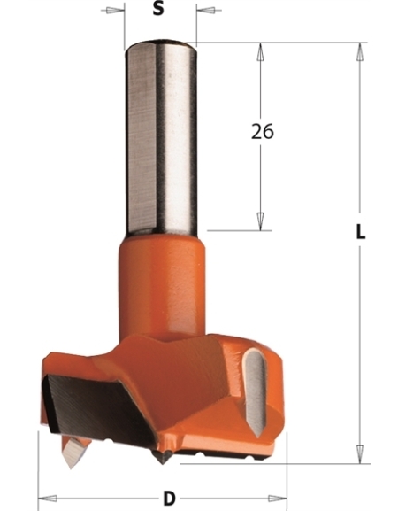 Hartmetallbeschlagbohrer mit Spanbrecher