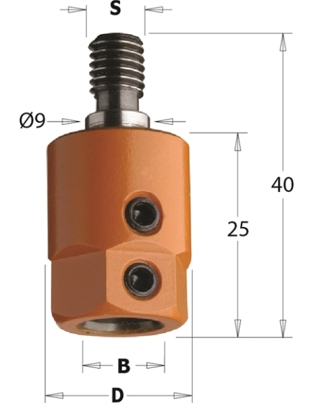 Adapter für Dübellochbohrer