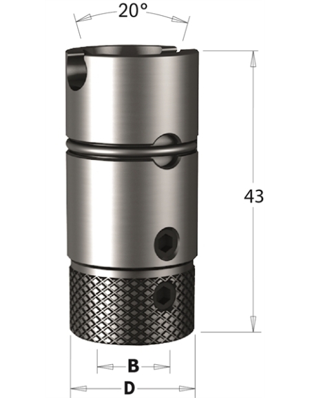 Adapter für Dübellochbohrer