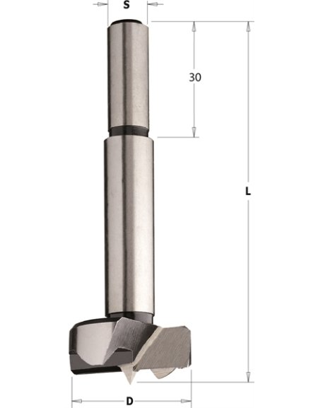 Punte per sagomatura in acciaio con gambo cilindrico (10 mm) in Punte per sagomatura (legno) di CMT