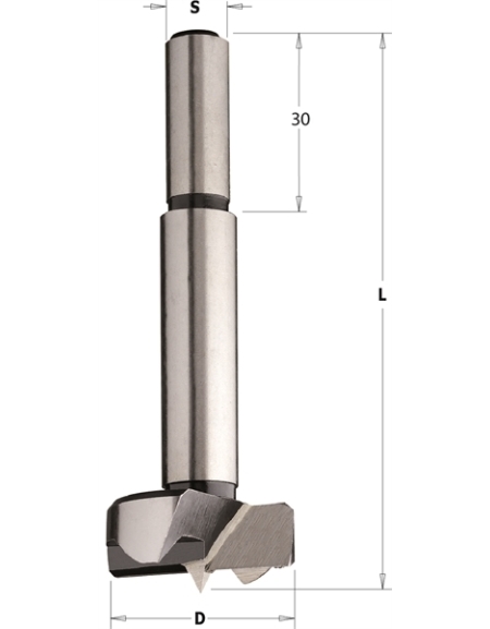 Steel Boring bits with parallel shank