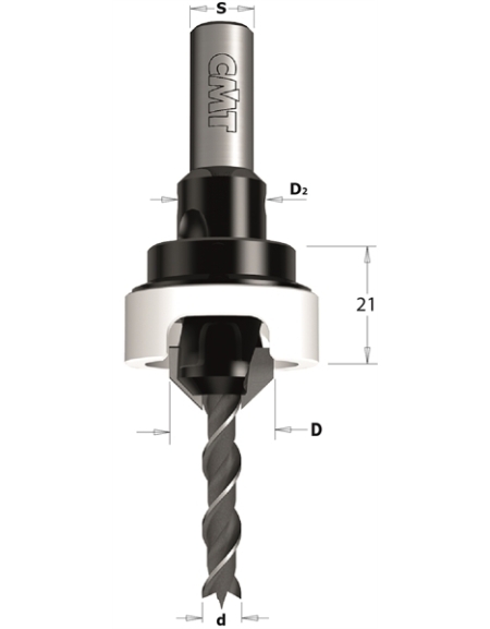 Drill Bits with 45° countersink set