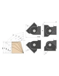 Portautensili CNC multi-inclinazione in punte con inserti in metallo duro di CMT